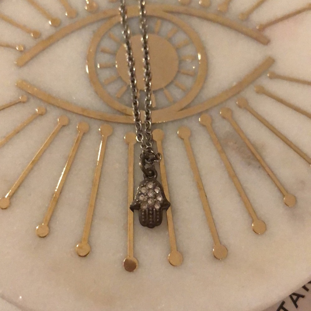 Argento Vivo Multi-Color Hamsa (Hand) Necklace - image 1